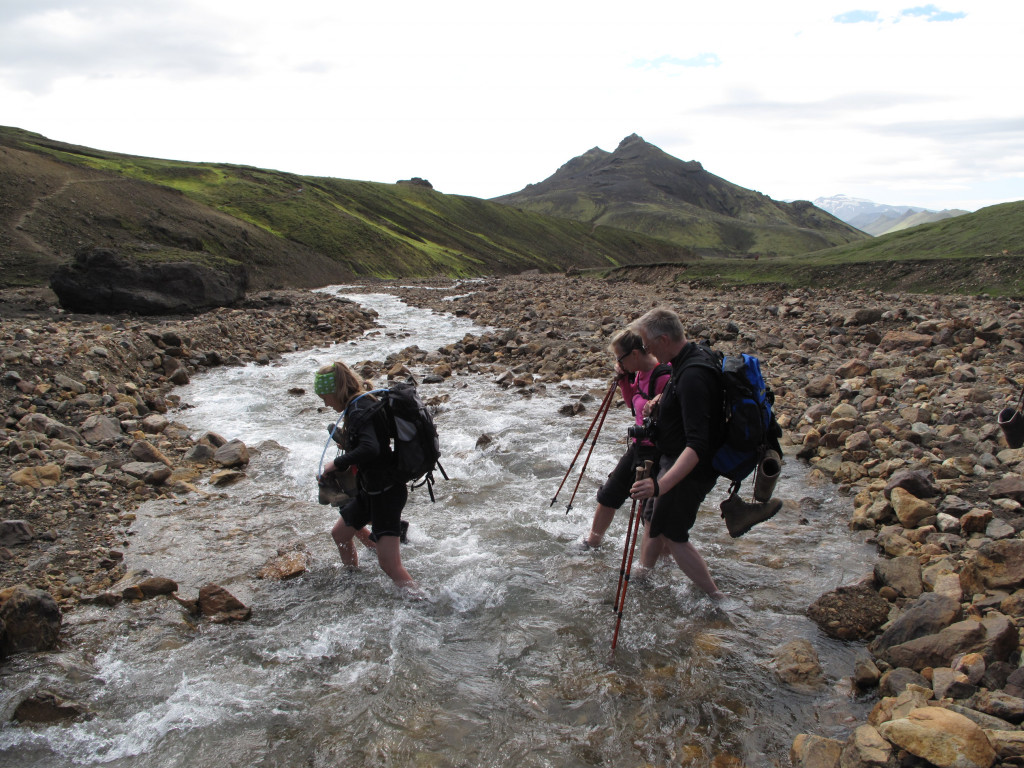 putování - trek Laugavegur nalehko, Island
