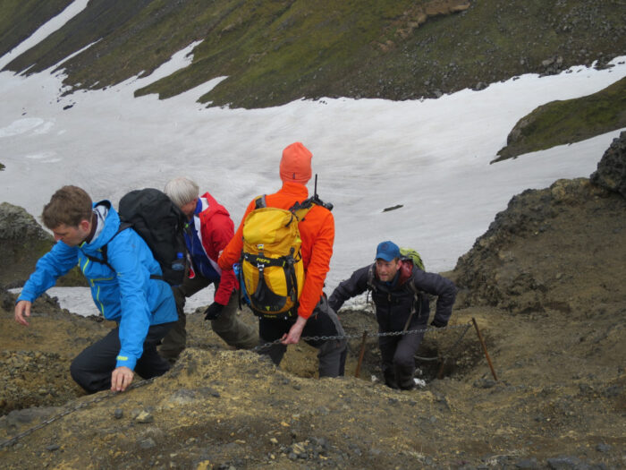 Laugavegur nalehko, Island